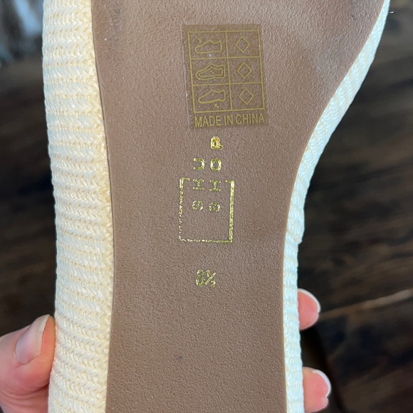 ShuShop ILANA Wedge Sandals in Ivory size 8.5 - Picture 11 of 13